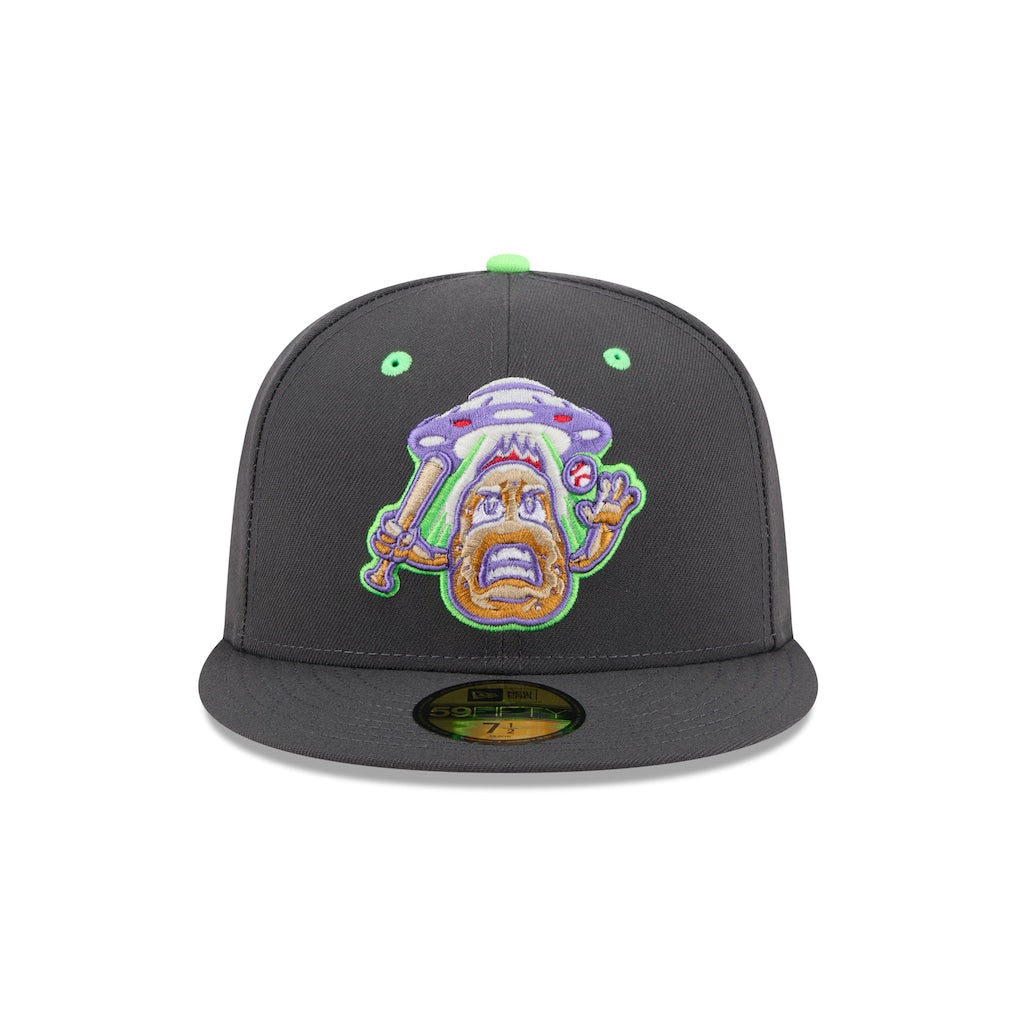 New Era New Hampshire Fisher Cats Grey Theme Nights 59FIFTY Fitted Hat