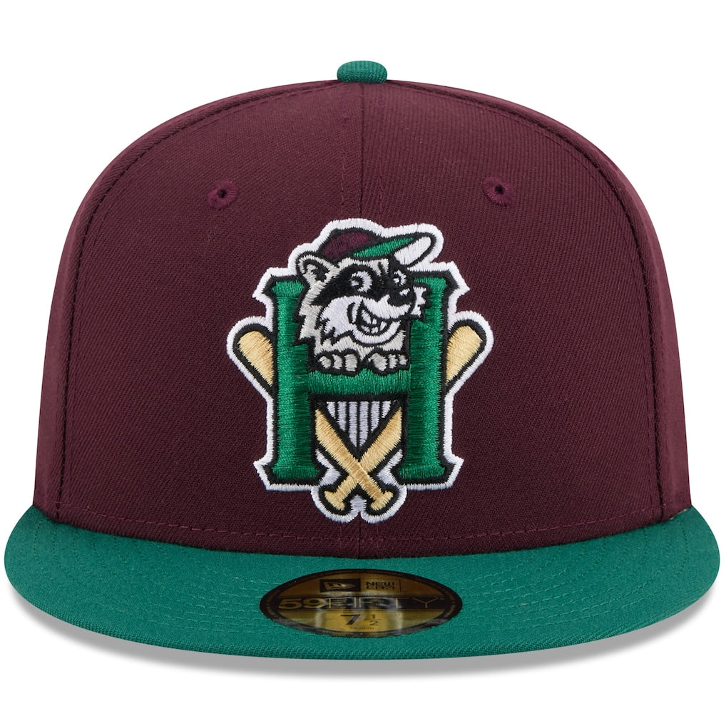 New Era Hudson Valley Renegades Maroon Theme Nights 59FIFTY Fitted Hat