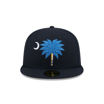 New Era Myrtle Beach Pelicans Navy Theme Nights 59FIFTY Fitted Hat