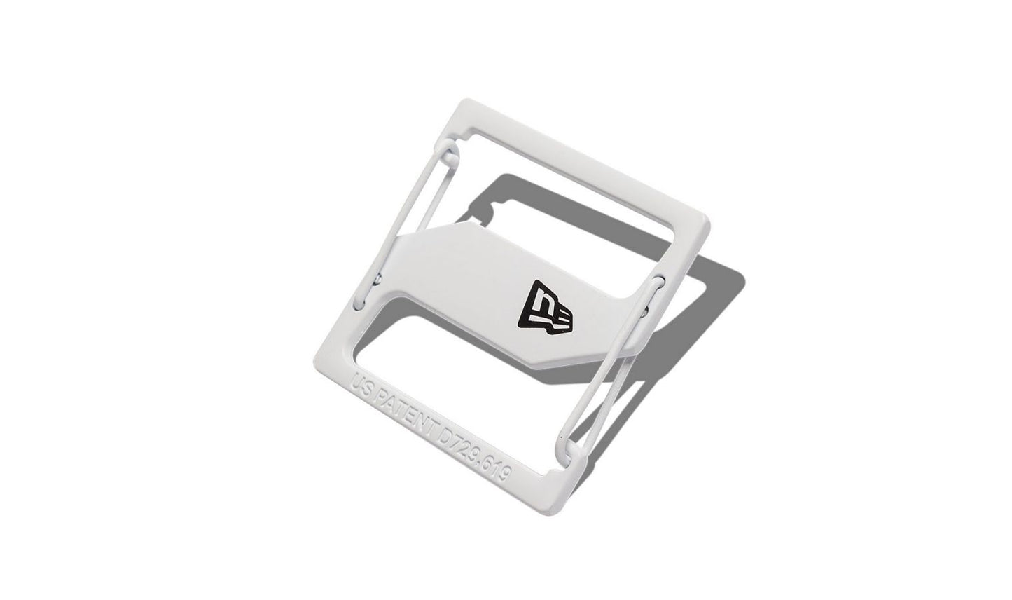 New Era White Cap Clip