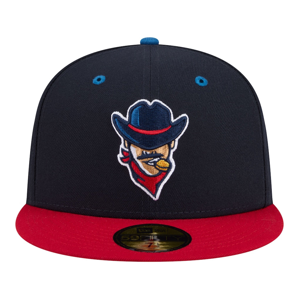 New Era Round Rock Express Navy/Red Minor League Theme Nights 59FIFTY Fitted Hat