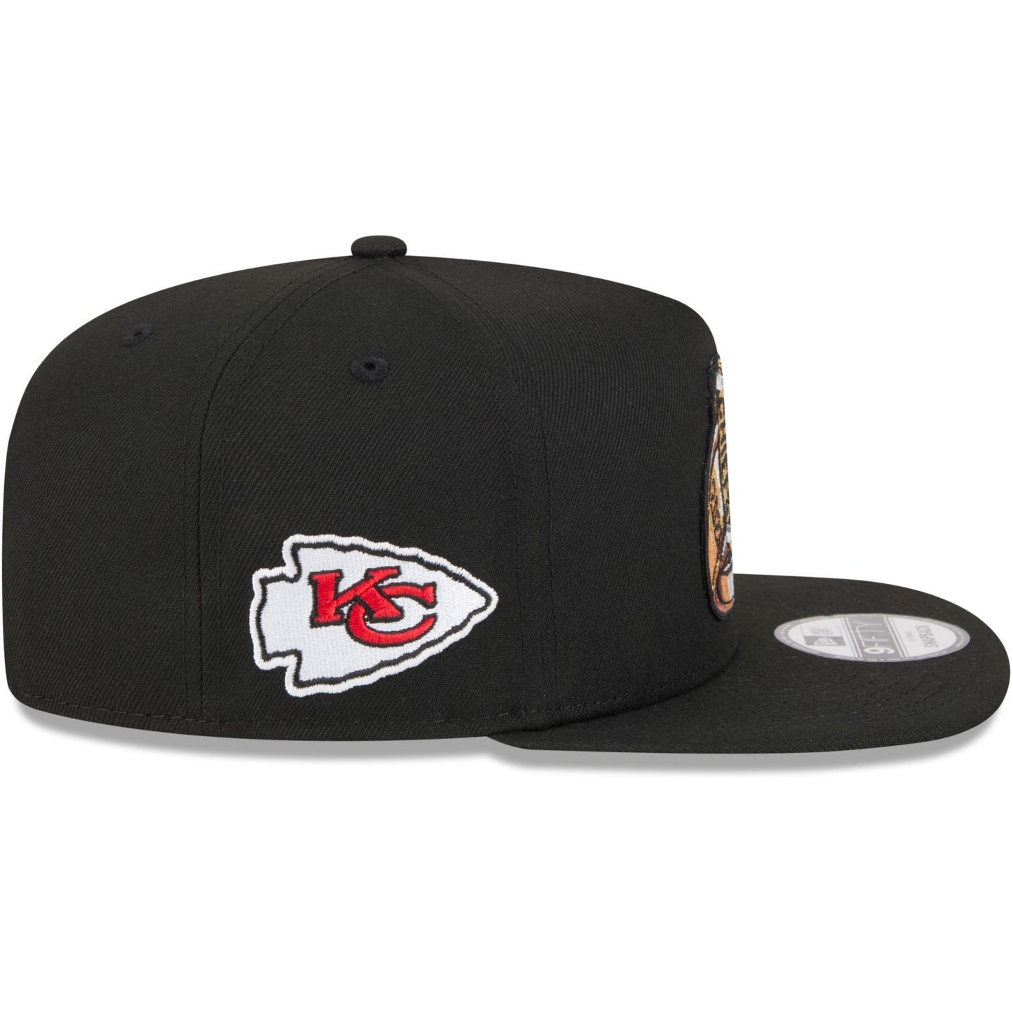 NEW ERA Kansas City Chiefs NFL Ring Black 9FIFTY A-Frame Snapback Adjustable Cap